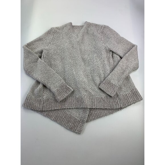 Lou & Grey Women's S Open Front Oversized Grey Cardigan - Picture 2 of 3